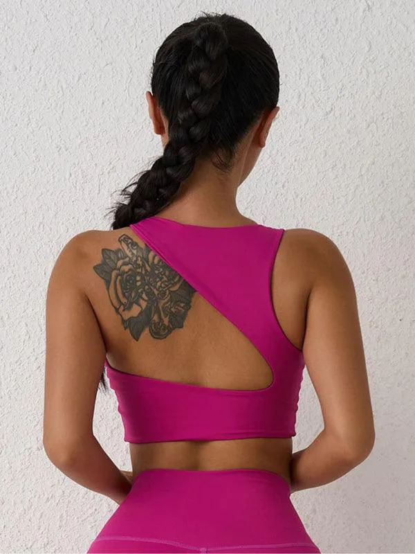 Elegant Backless Shock-Proof Sports Bra for High-Intensity Workouts