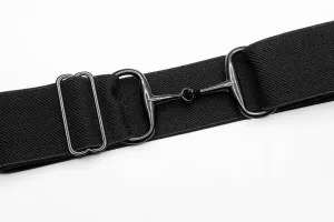 ELLANY - BLACK 2" BLACK SNAFFLE ELASTIC BIT