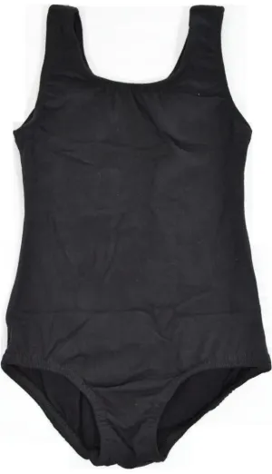 ella's tutus girls' black tank style leotard Case of 12