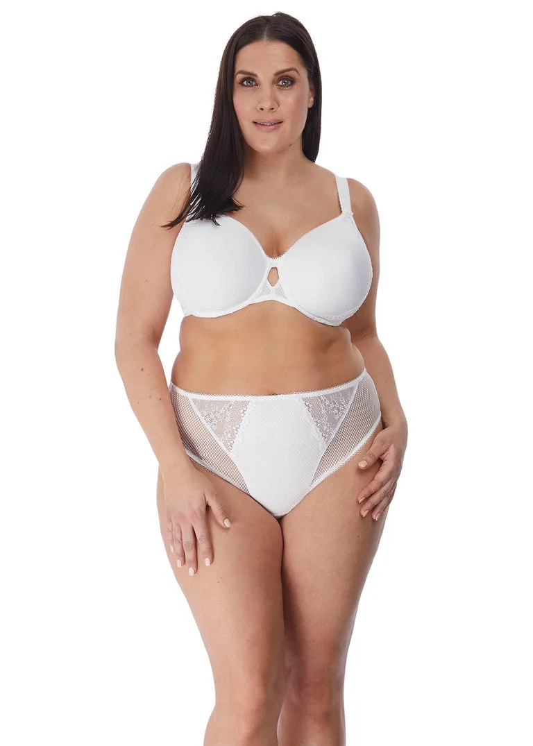 Elomi Charley High Leg Brief, White