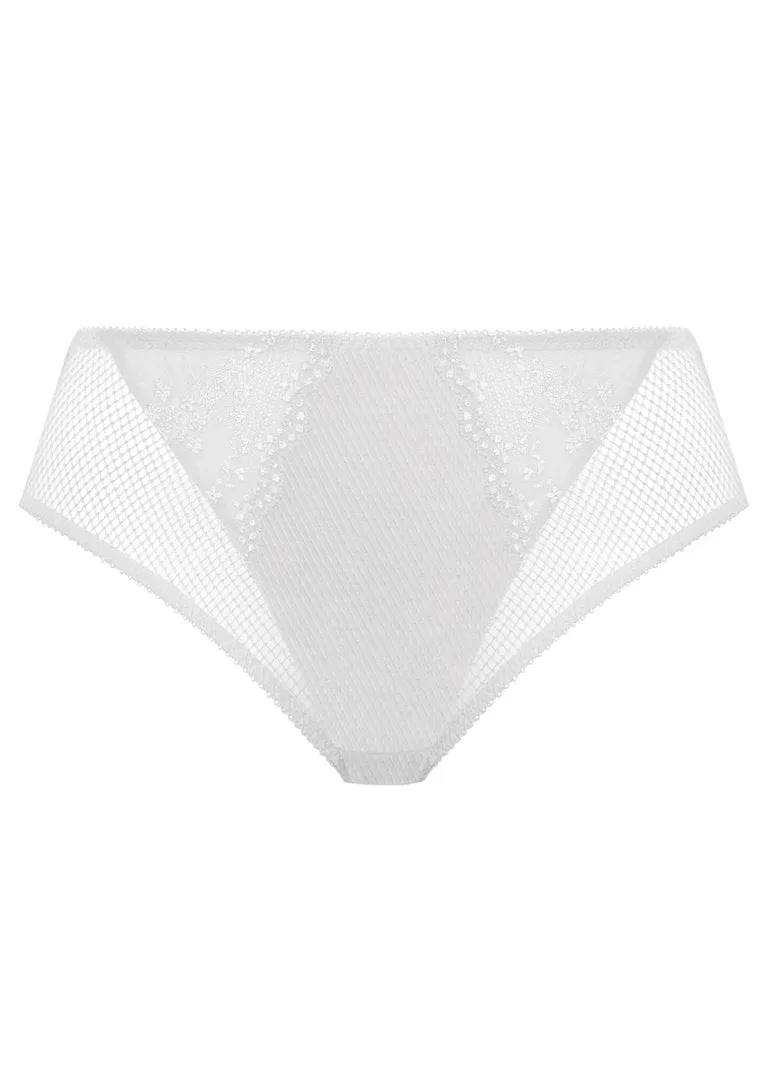 Elomi Charley High Leg Brief, White