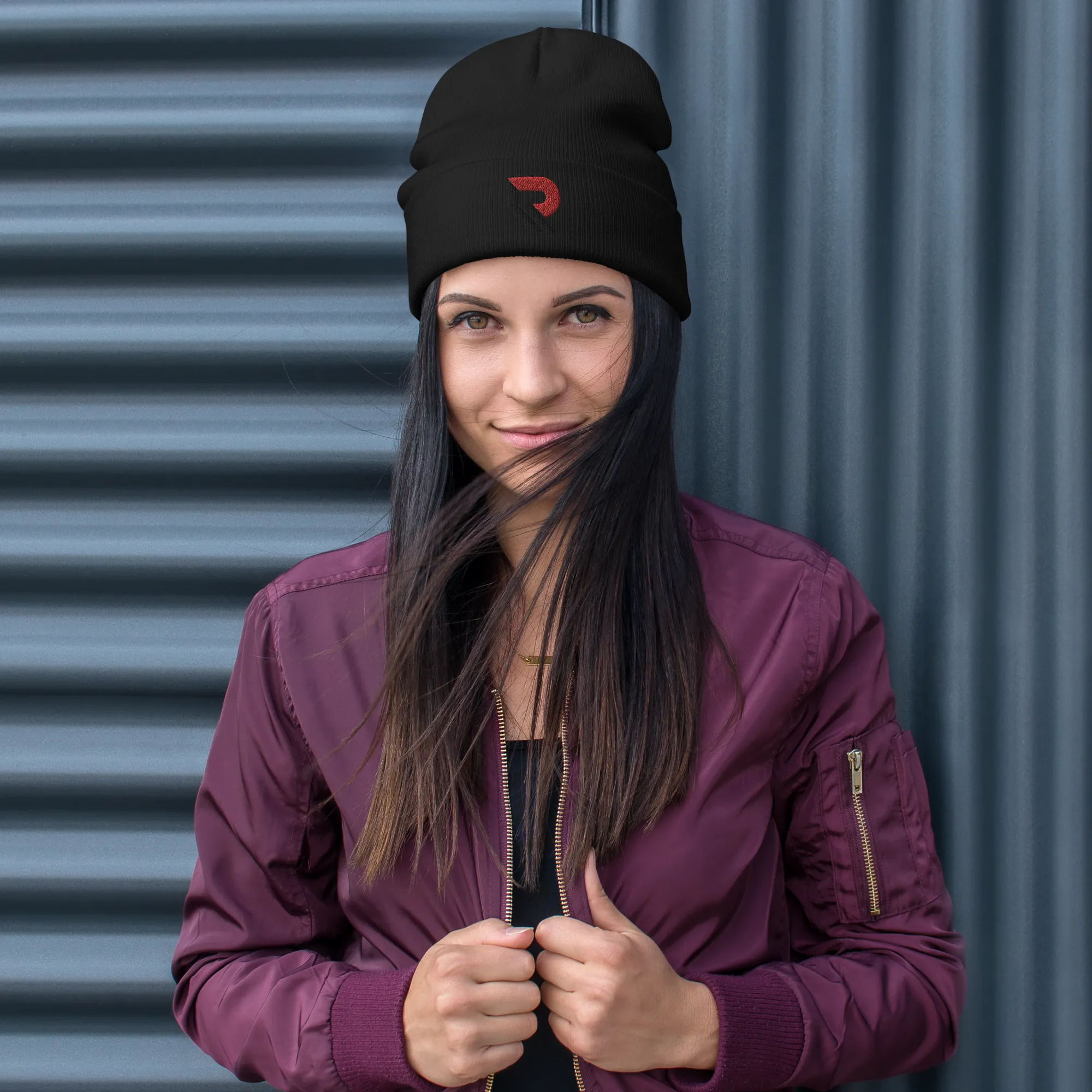 Embroidered Beanie with Repton Embroidery Logo