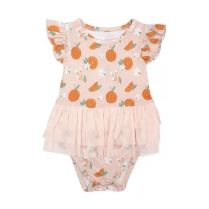 Emerson and Friends Freshly Squeezed Tulle Skirted Onesie