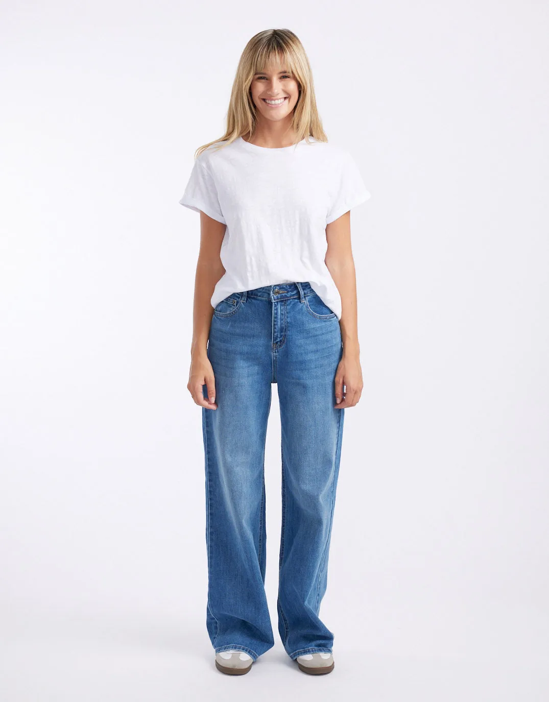 Emma Wide Leg Jeans - Denim