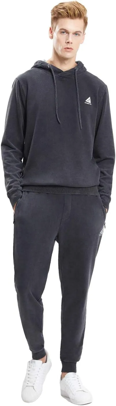 Extreme Pop Mens Joggers Bottoms Denim Terry Casual Sweatpants Cuffed Hem XS-XXL UK Brand