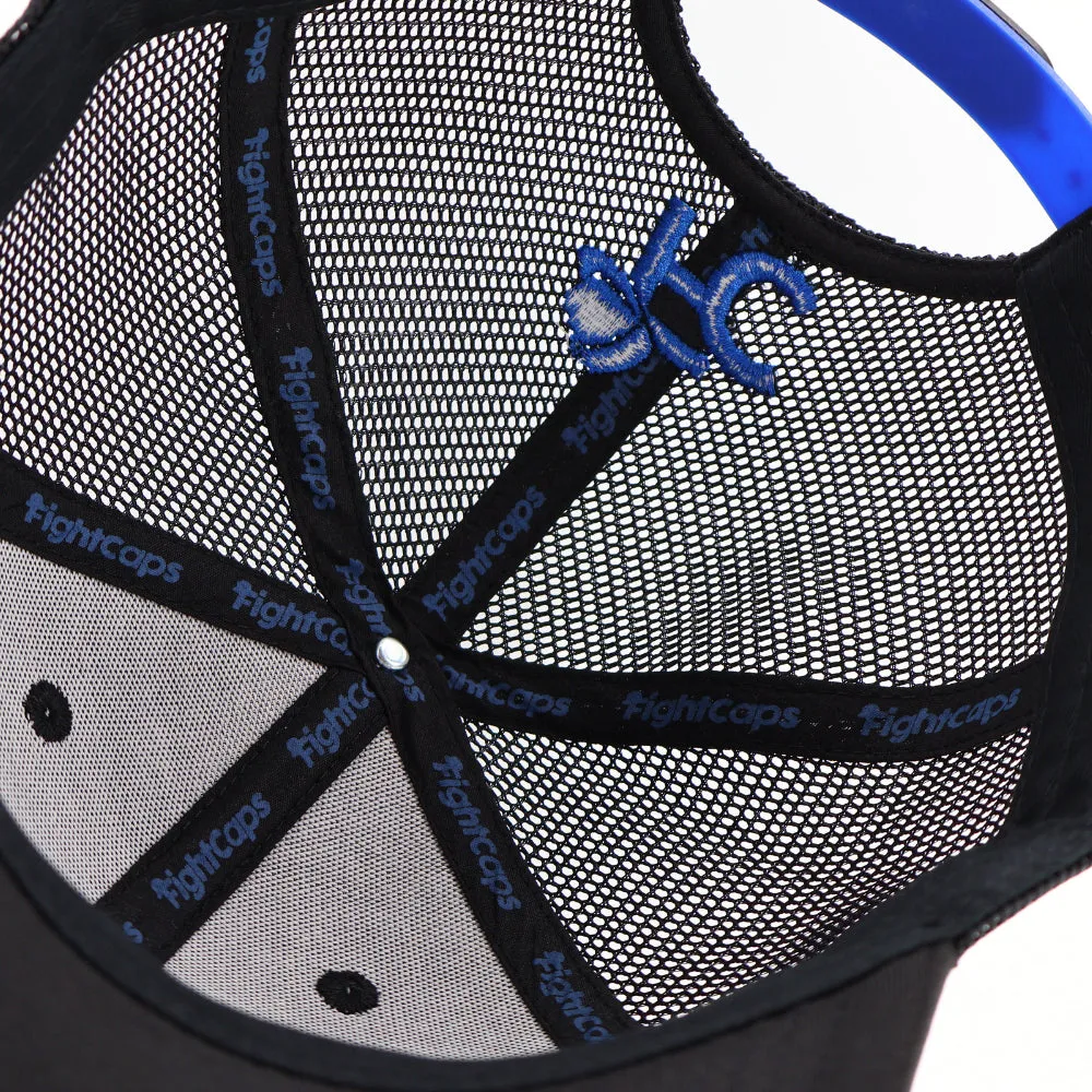 FightCaps BJJ Ranked Trucker Cap - Blue
