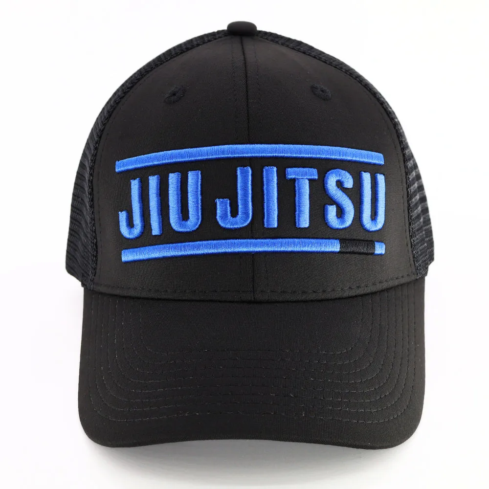 FightCaps BJJ Ranked Trucker Cap - Blue