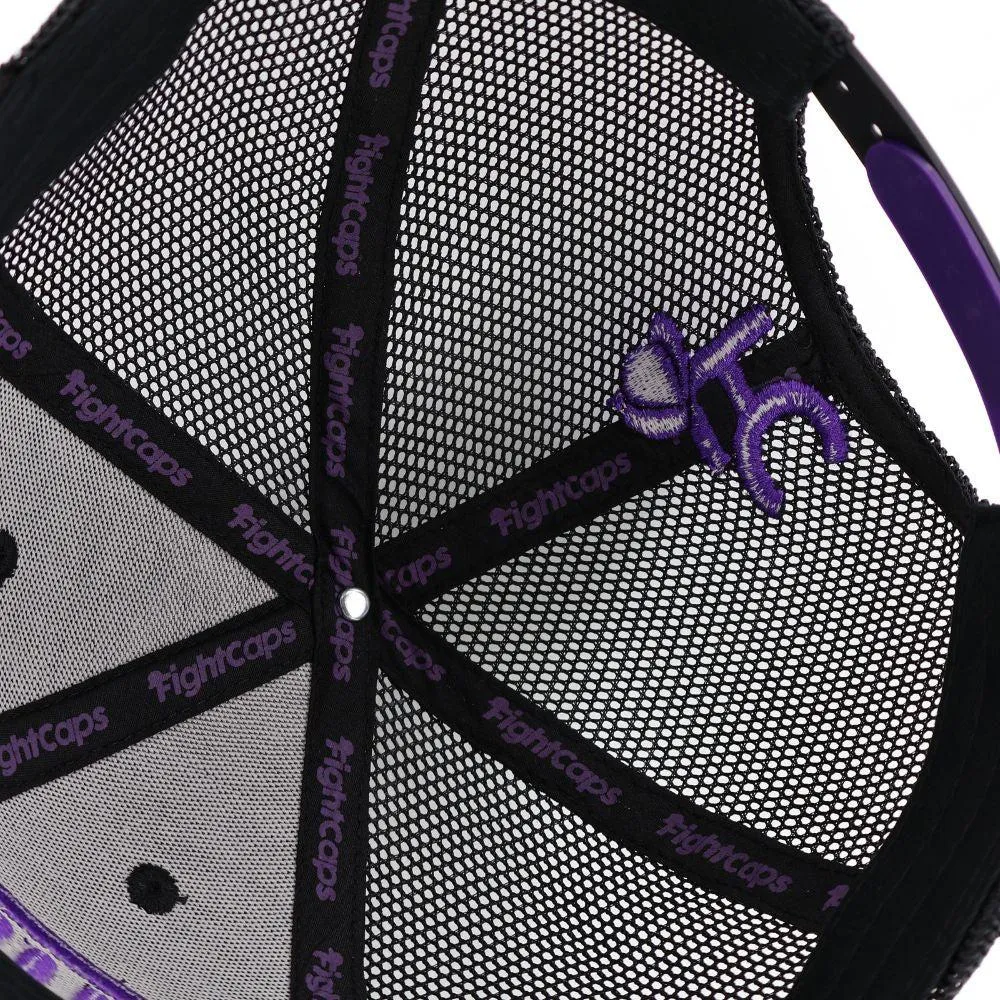 FightCaps BJJ Ranked Trucker Cap - Purple