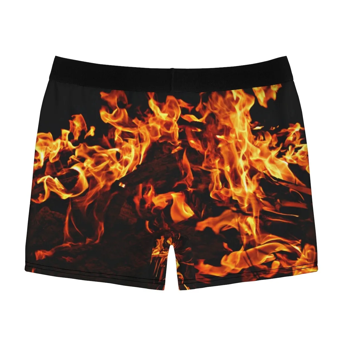 Fire Flames Men&#39;s Boxer Briefs,XS-5XL,Gift for Him/Christmas/Birthday/Engagement/Anniversary/Funny Gifts/Halloween/Thanksgiving/Graduation