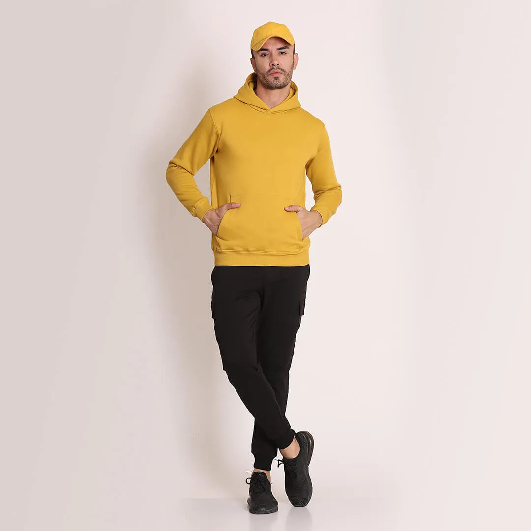 Fleece Hoodie-Break Yellow