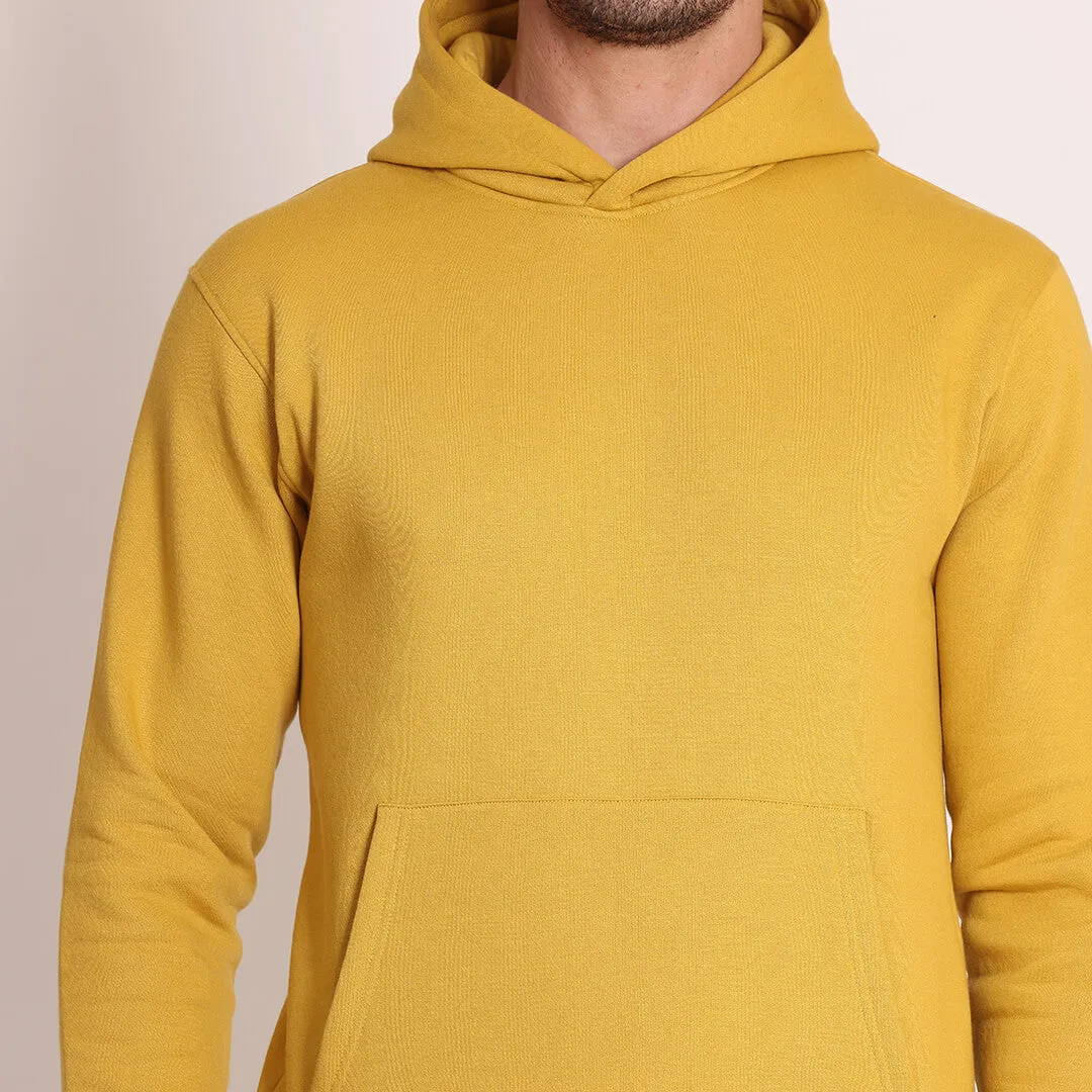Fleece Hoodie-Break Yellow
