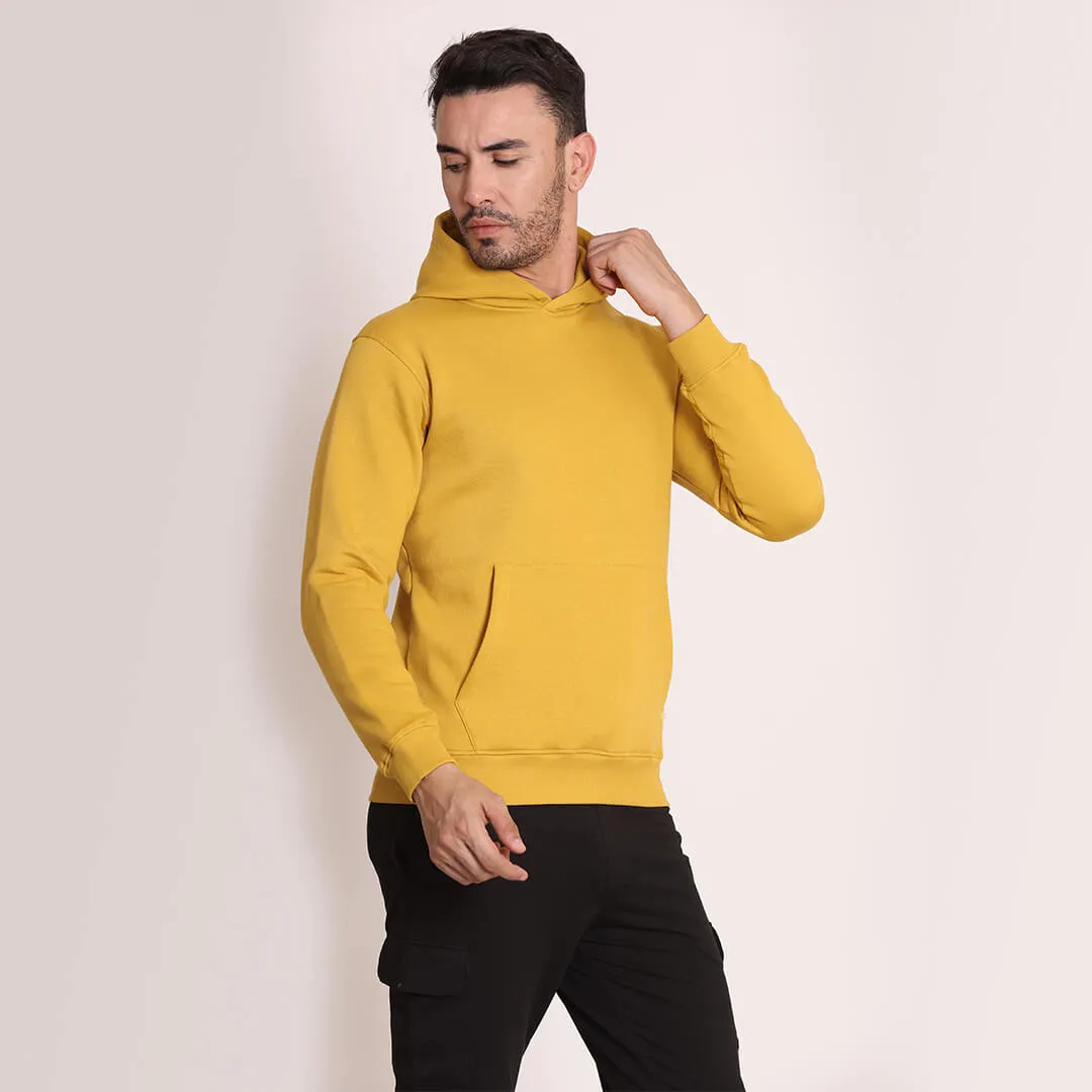 Fleece Hoodie-Break Yellow