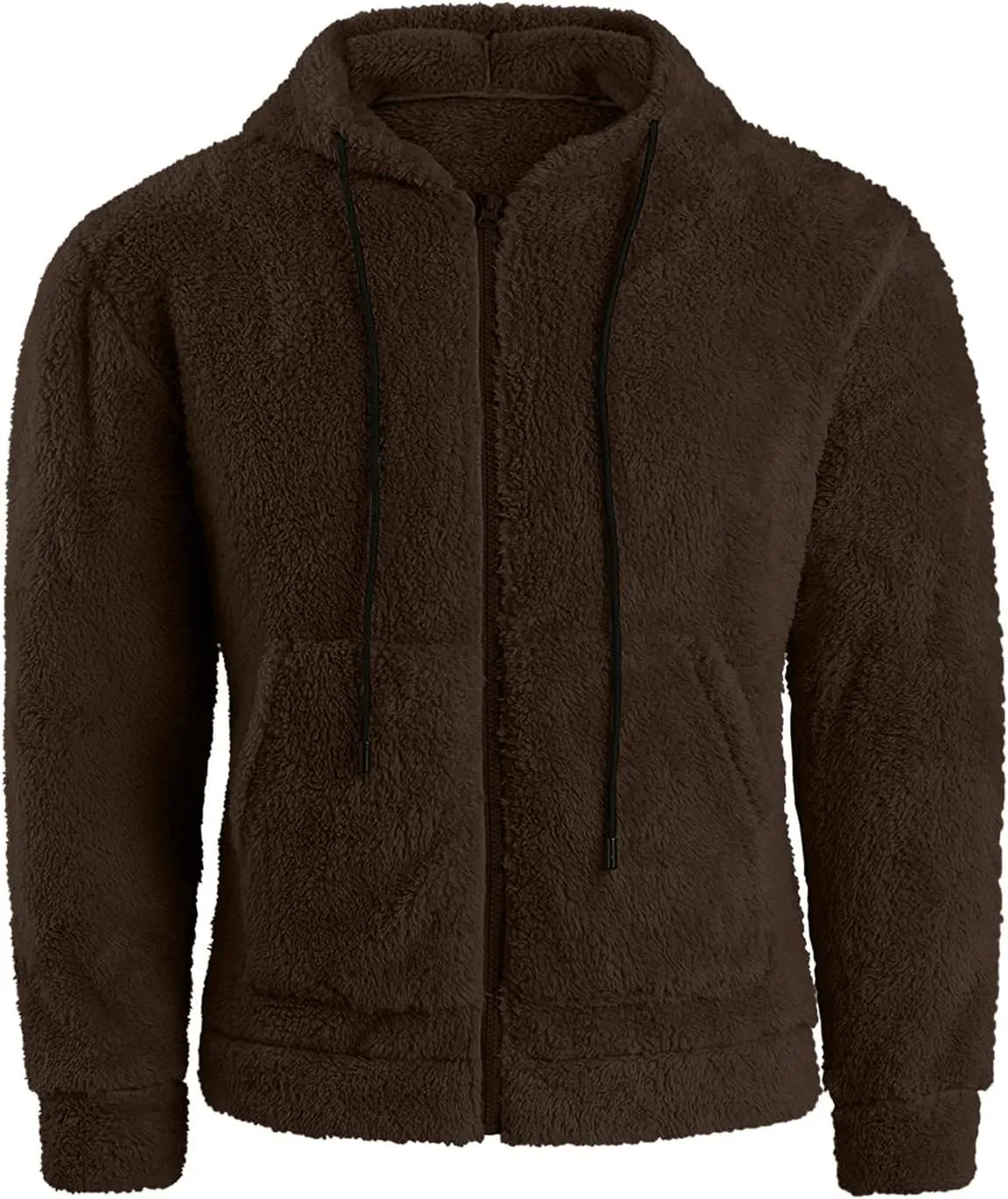 Fleece Jacket Men, Men's Outdoor Casual Fleece Sherpa Lined Button Down Shirt Jacket Heavyweight Jacket Coats