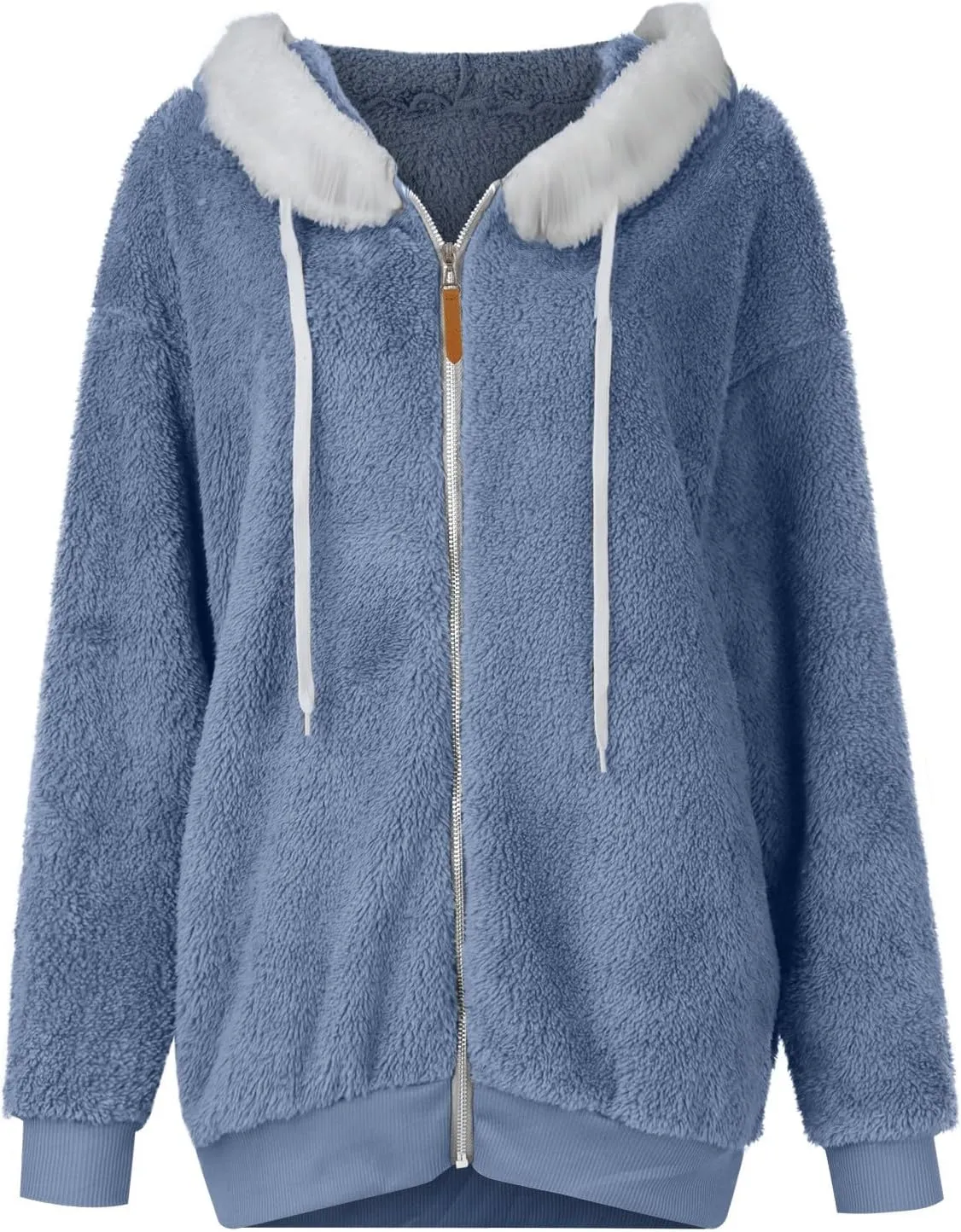 Fleece Jacket Sherpa Jackets for Women 2023 Fall Winter Fuzzy Fleece Jacket Casual Loose Hooded Coats Outerwear
