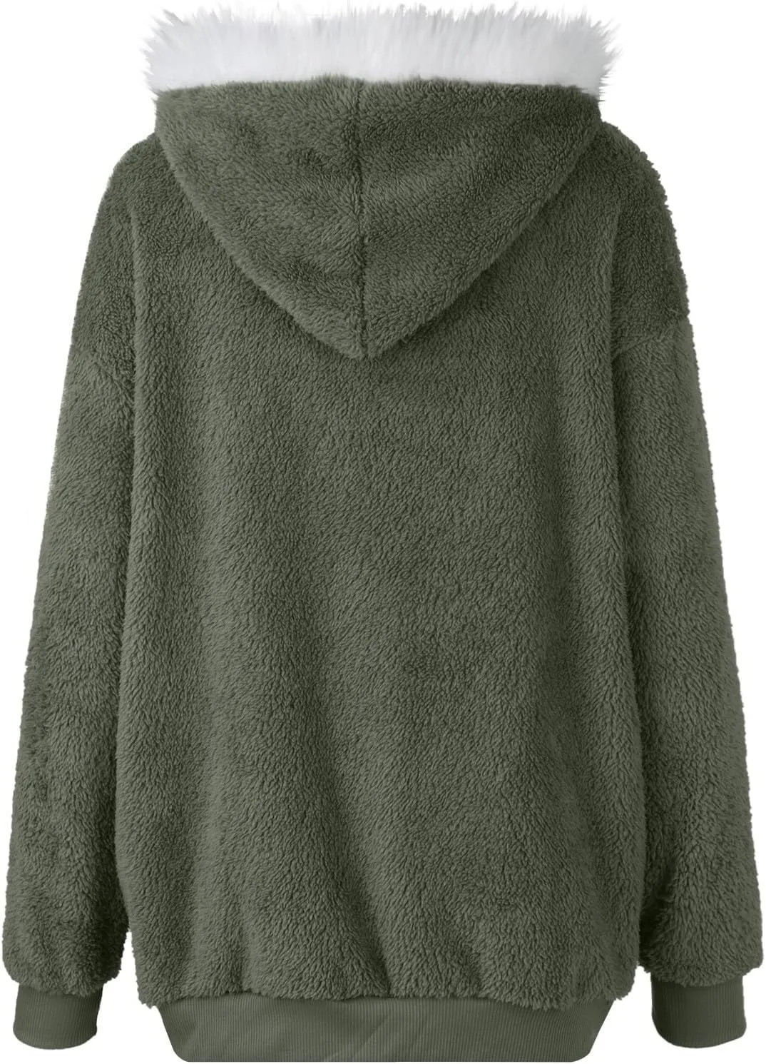 Fleece Jacket Women Sherpa-Lined Zip Up Long Sleeve Zip Up Hoodie Women Winter Jackets For Women Fall Jackets For Women 2024