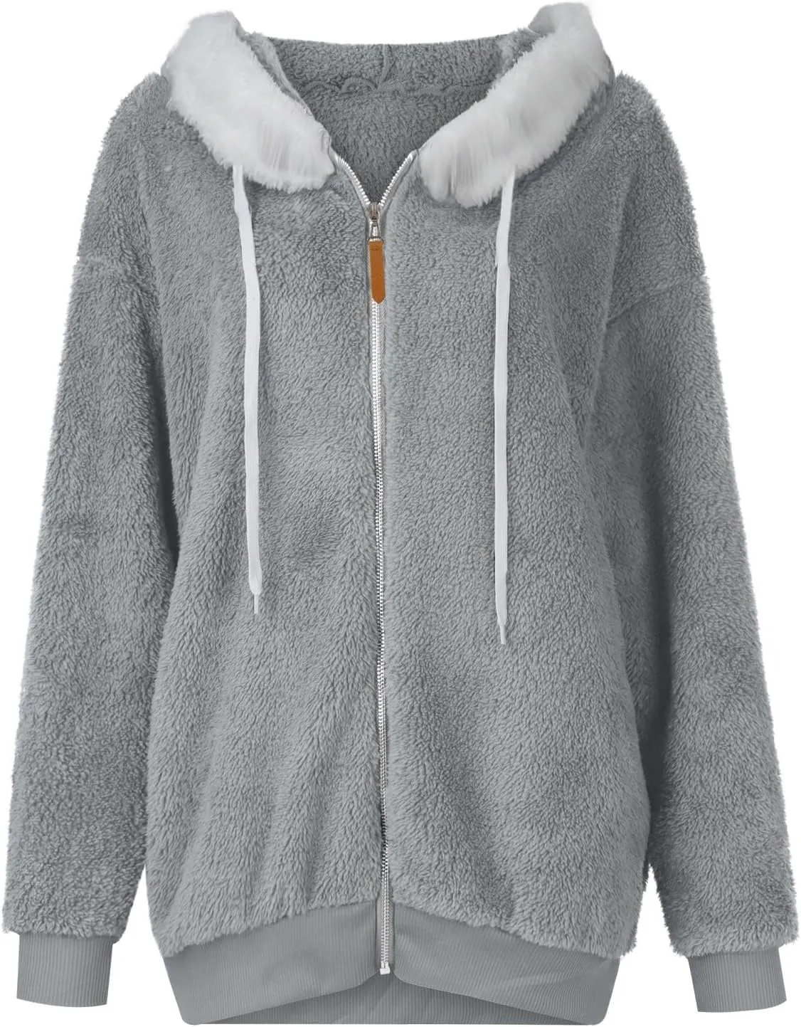 Fleece Jacket Women Sherpa-Lined Zip Up Long Sleeve Zip Up Hoodie Women Winter Jackets For Women Fall Jackets For Women 2024