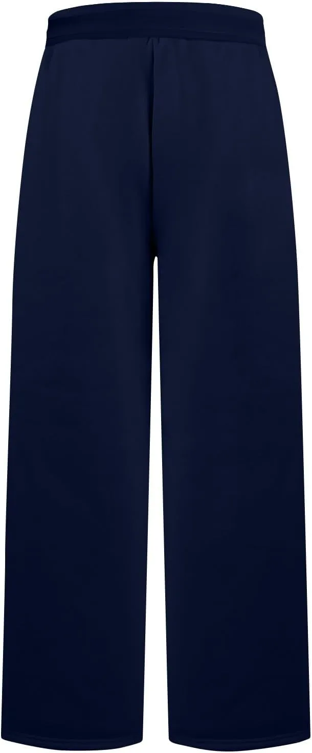 Fleece Sweatpants Women High Elastic Waist Wide Leg Sweatpants Warm Thick Sweatpants with Pockets Comfy Workout Pants