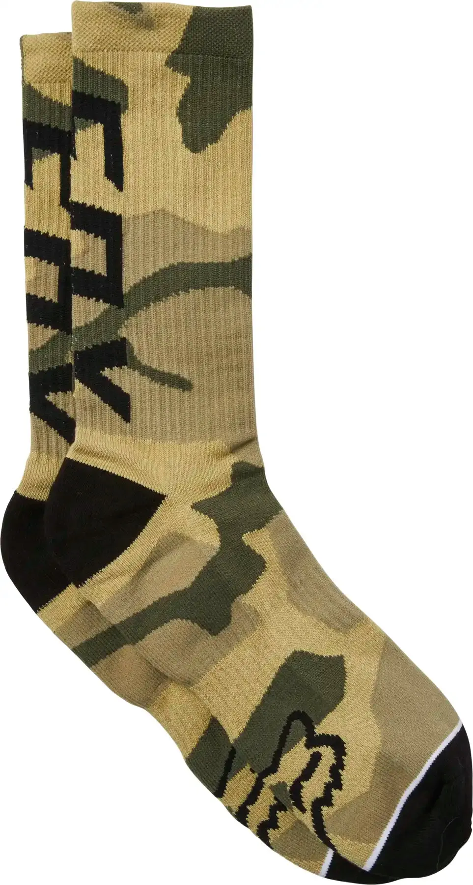 Fox Camo Cushioned Crew Mens Socks