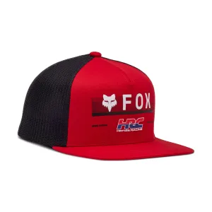 Fox Racing 32269-122-OS Youth Fox x Honda Snapback Hat Flame Red - One Size