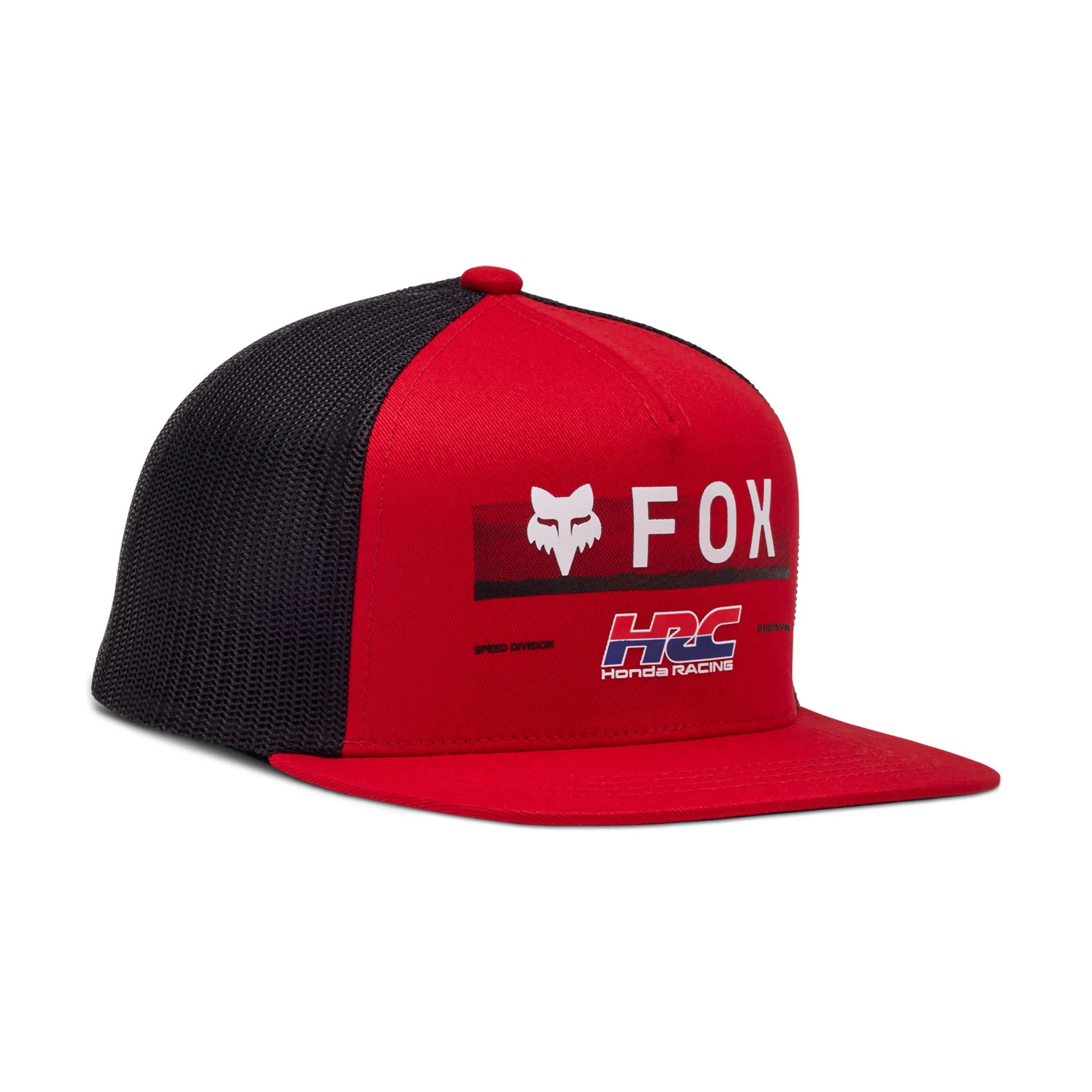 Fox Racing 32269-122-OS Youth Fox x Honda Snapback Hat Flame Red - One Size