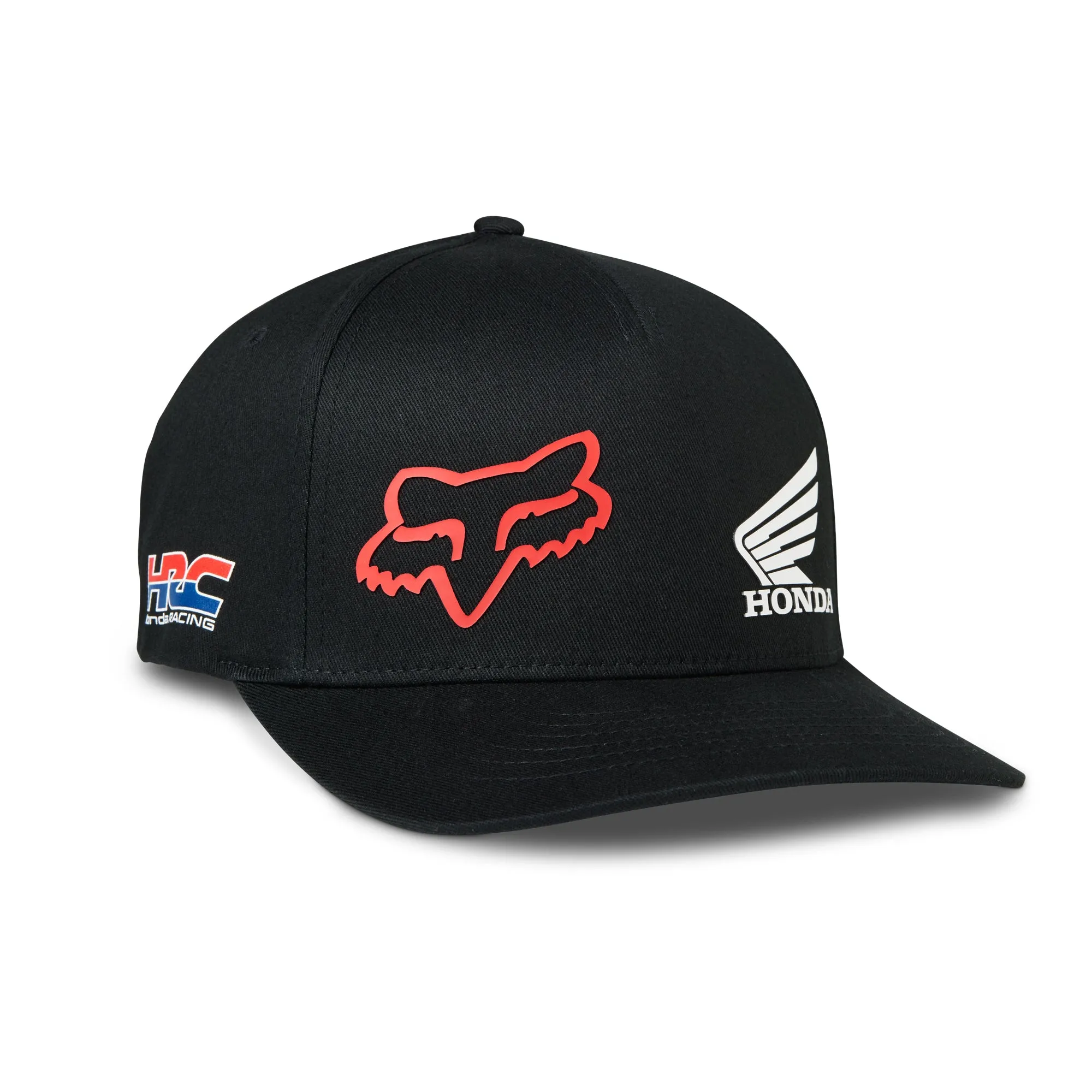 Fox Racing  Honda Flexfit Hat Baseball Cap Curved Brim Durable Cotton Black