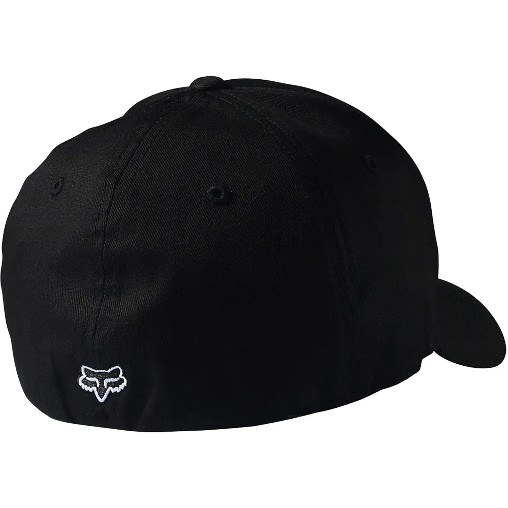 Fox Racing  Legacy FlexFit Baseball Hat Cap Stretch-to-Fit Curved Brim Black