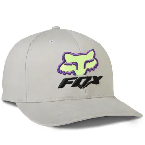 Fox Racing  Mens Morphic Flexfit Baseball Hat Cap Curved Bill Comfort Steel Grey