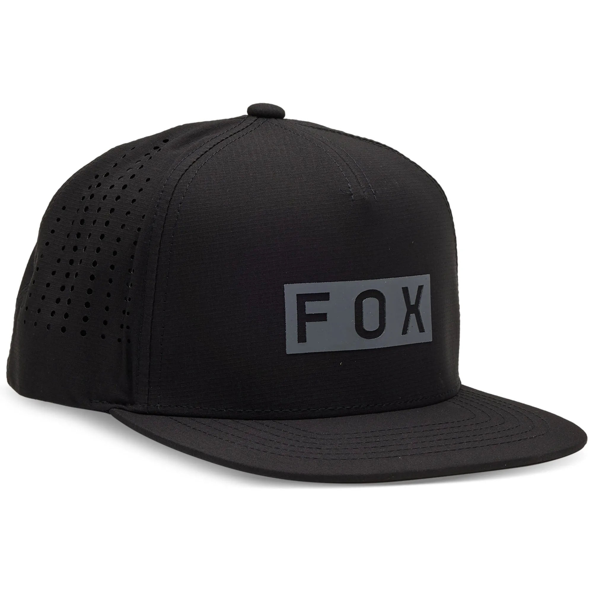 Fox Racing  Wordmark Tech Snapback Baseball Hat Cap Flat Brim Adjustable Comfort