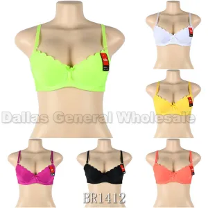 Full Coverage Solid Color Padded Bras Wholesale