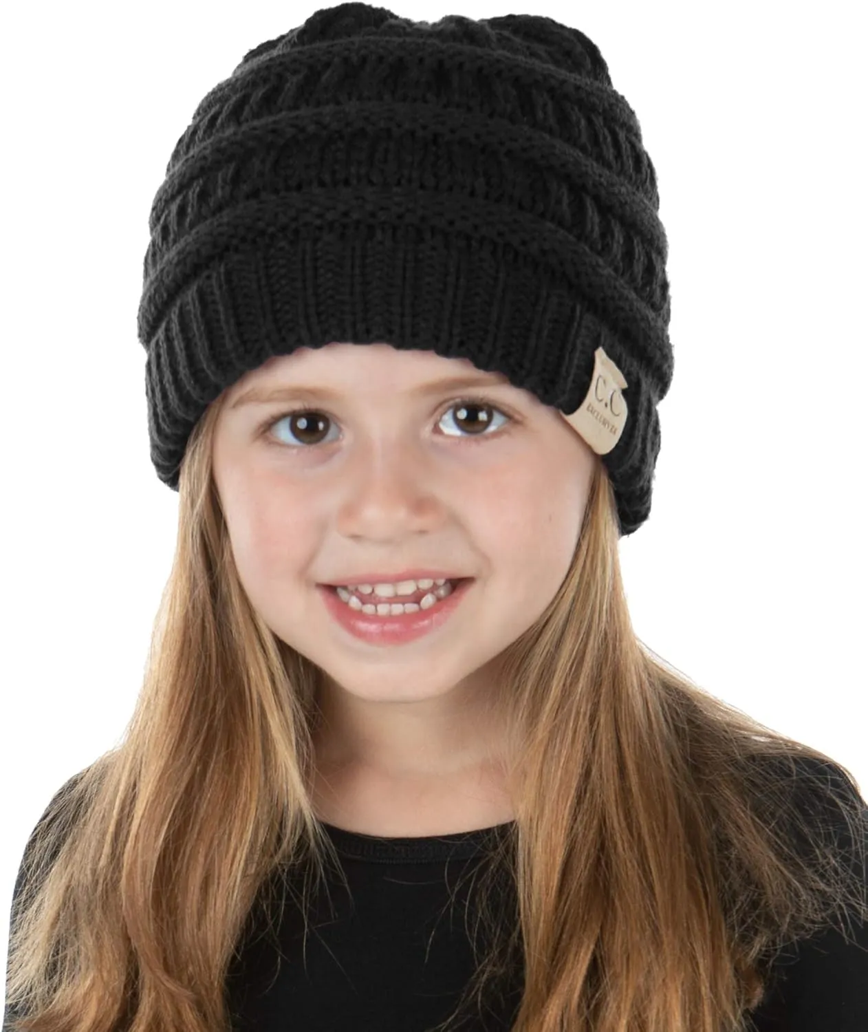 Funky Junque Exclusives Child Toddler Beanie Warm Winter Kids Knit Skull Cap Hat
