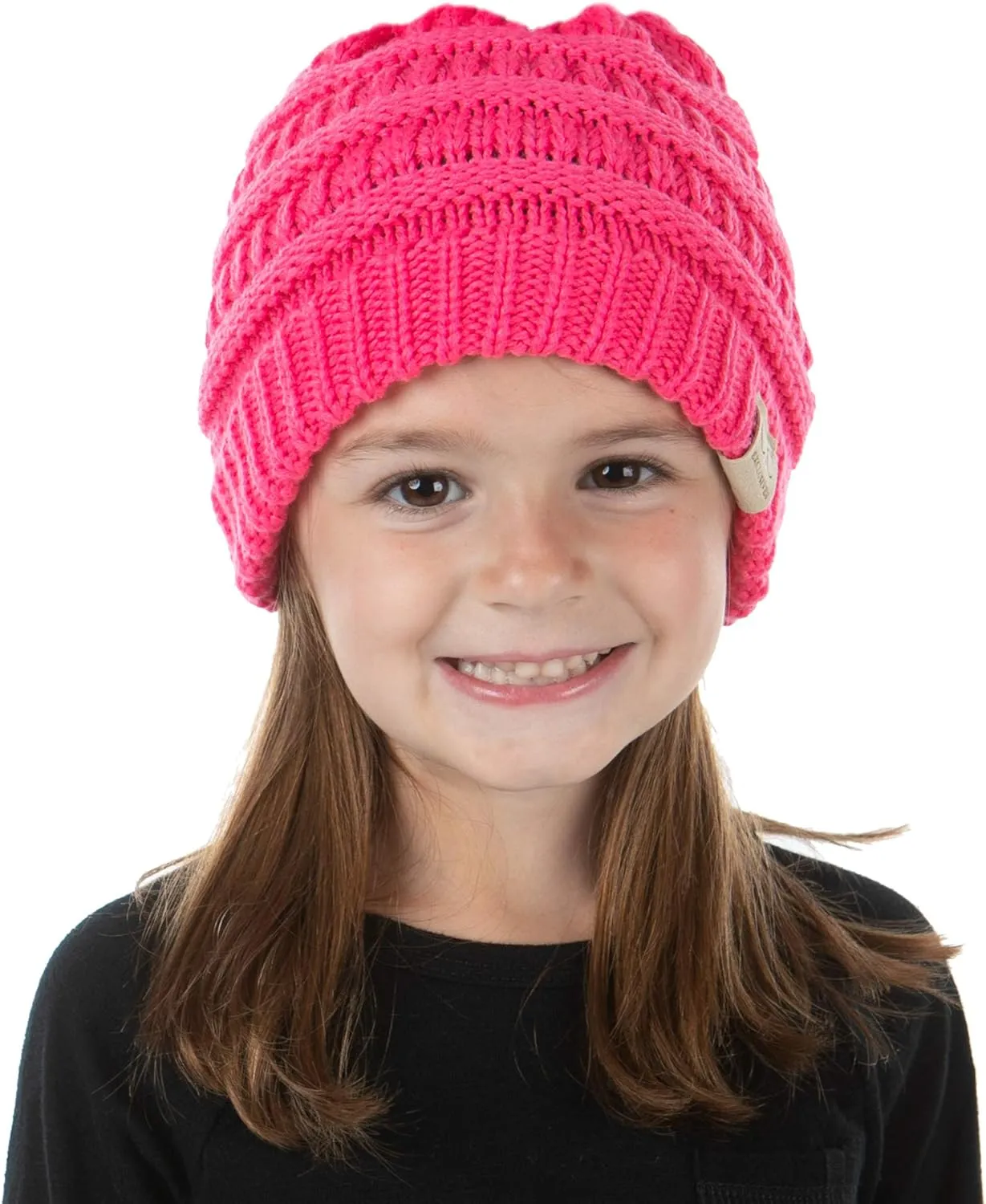 Funky Junque Exclusives Child Toddler Beanie Warm Winter Kids Knit Skull Cap Hat