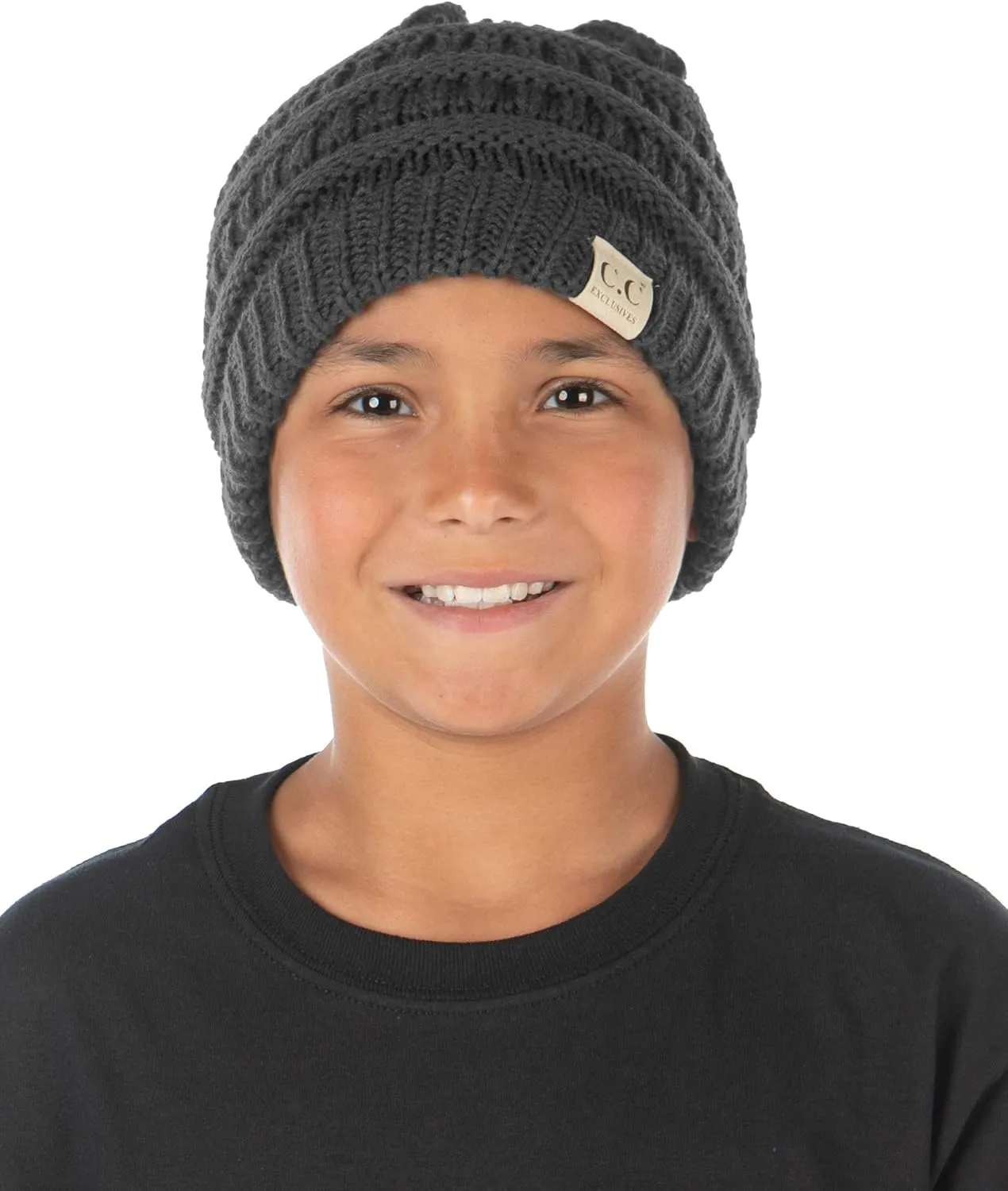 Funky Junque Exclusives Child Toddler Beanie Warm Winter Kids Knit Skull Cap Hat