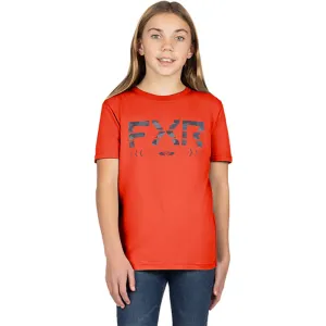 FXR Helium Premium T-Shirt Red Heather/Grey Camo