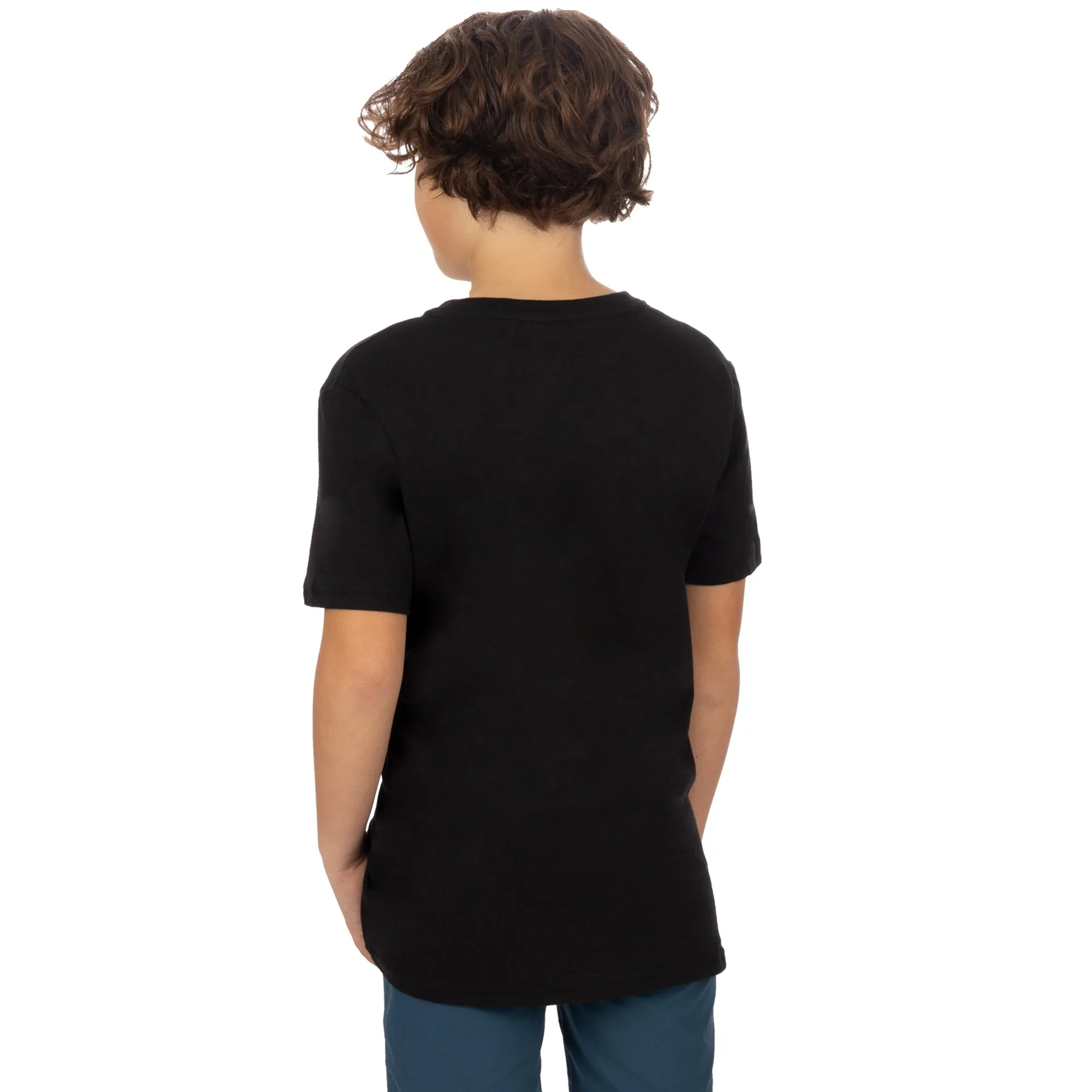 FXR  Youth Moto Premium T-Shirt Black Anodized Cotton Screen Print