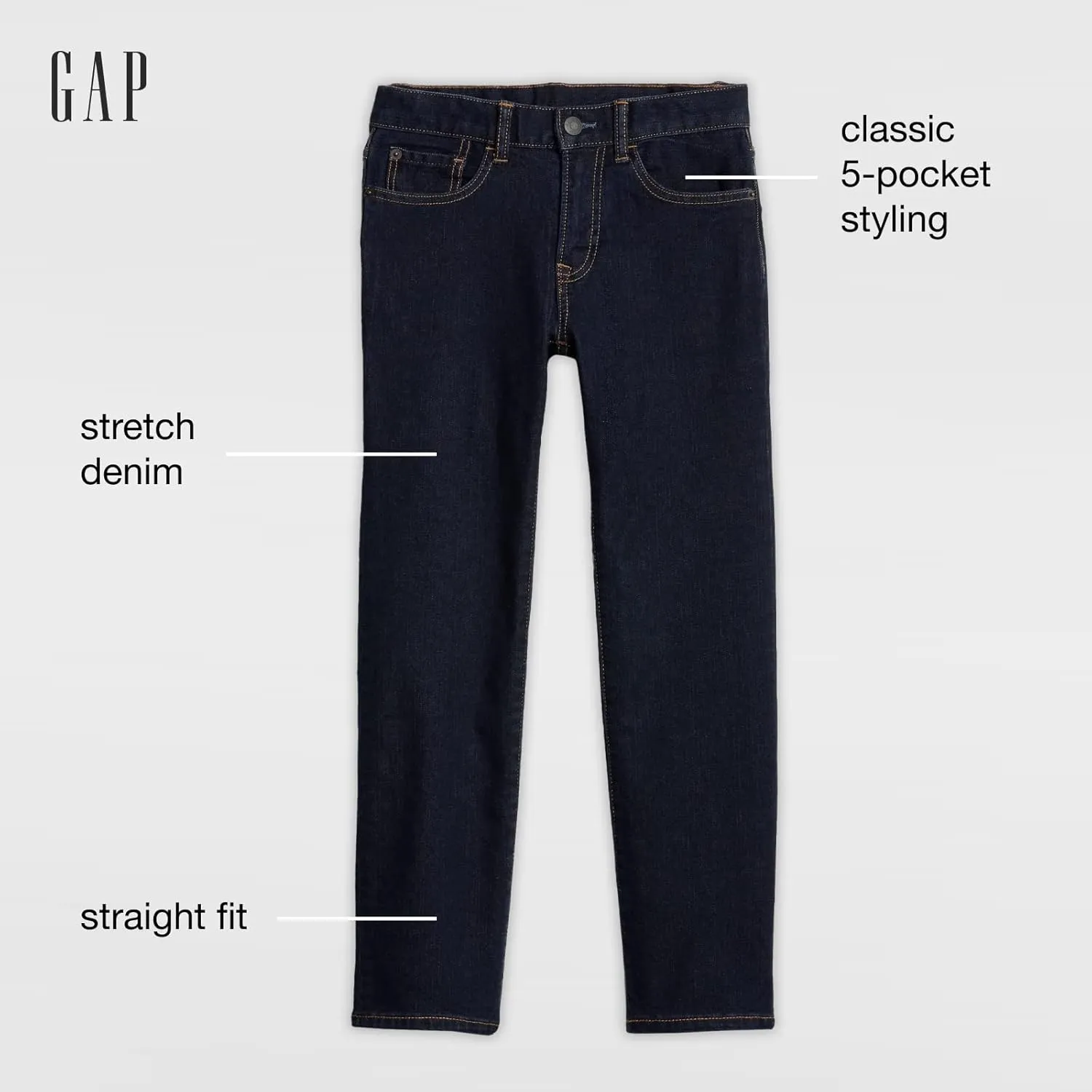GAP Boys' Straight Fit Jeans