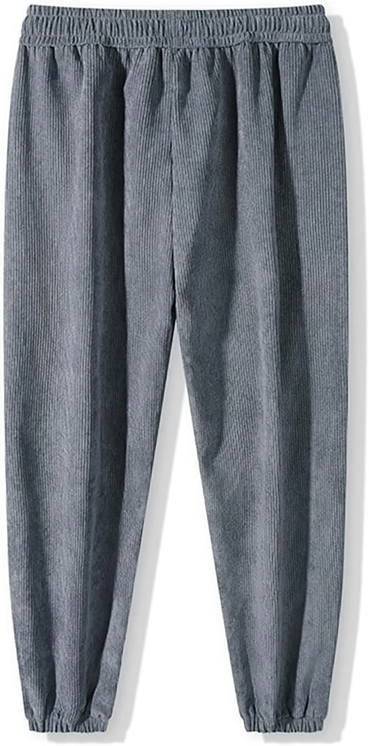 GIERIDUC Mens Fleece Joggers Workout Gym Running Pants Athletic Warm Sweatpants Active Winter Thicken Track Pants with Pocket