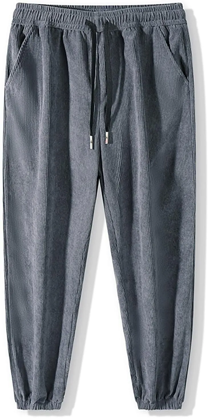 GIERIDUC Mens Fleece Joggers Workout Gym Running Pants Athletic Warm Sweatpants Active Winter Thicken Track Pants with Pocket