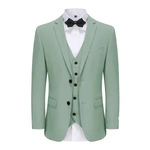 Gino Vitale Men's Skinny Fit 3-Piece Suit (SAGE)