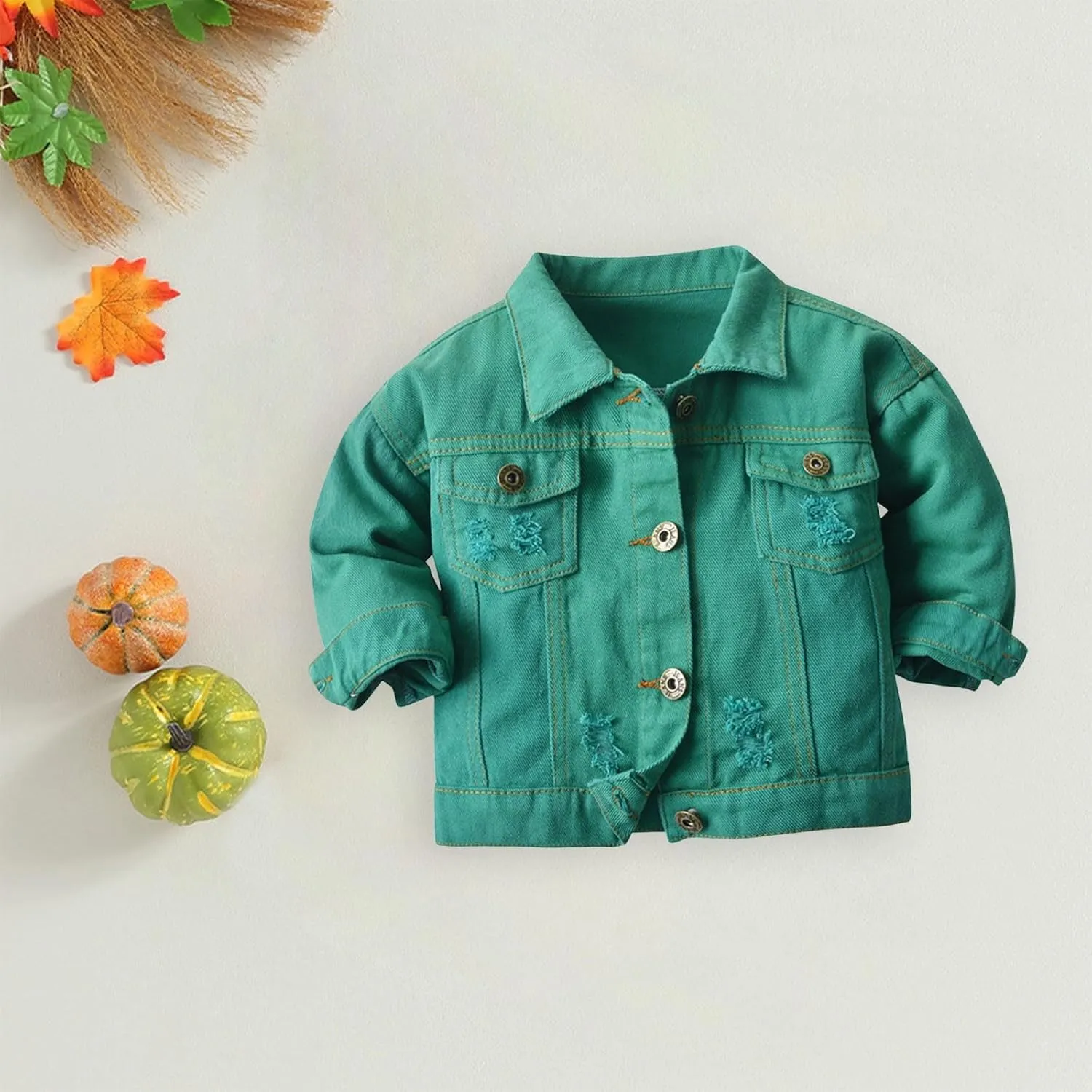 Girls Toddler Boys Shirts Baby Girls' Denim Jacket Classic Denim Jacket for Boys Girls Denim Coat