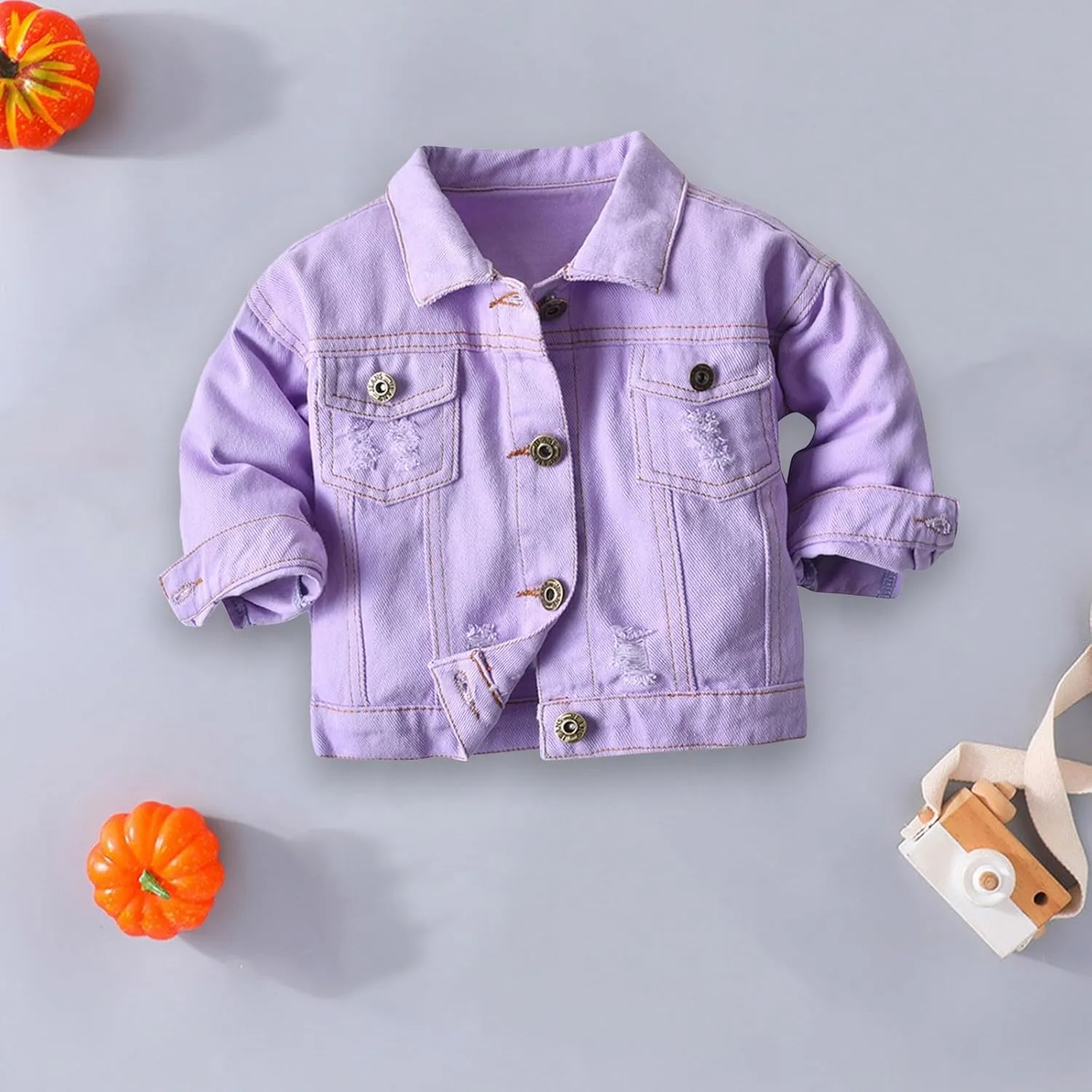 Girls Toddler Boys Shirts Baby Girls' Denim Jacket Classic Denim Jacket for Boys Girls Denim Coat