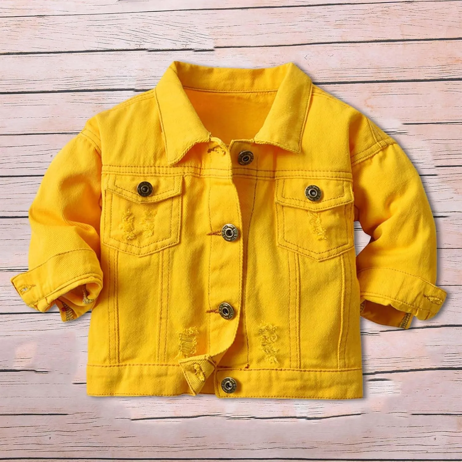 Girls Toddler Boys Shirts Baby Girls' Denim Jacket Classic Denim Jacket for Boys Girls Denim Coat