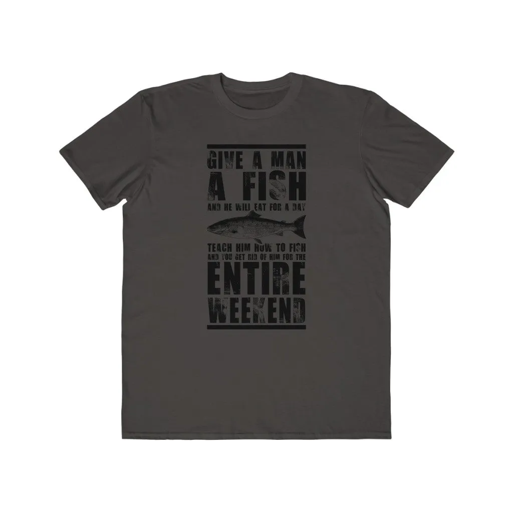 Give A Man A Fish...., Men's Lightweight Fashion Tee