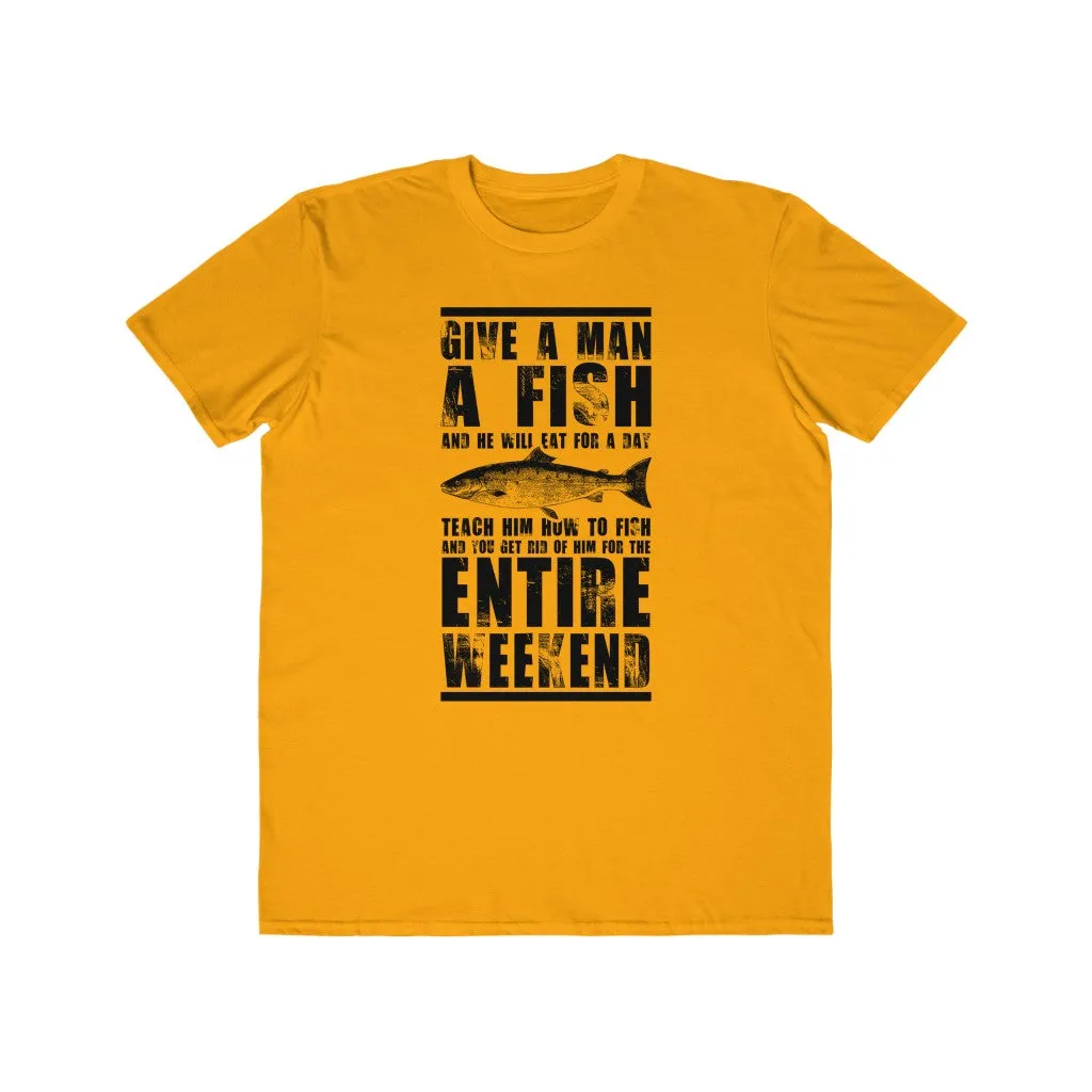 Give A Man A Fish...., Men's Lightweight Fashion Tee