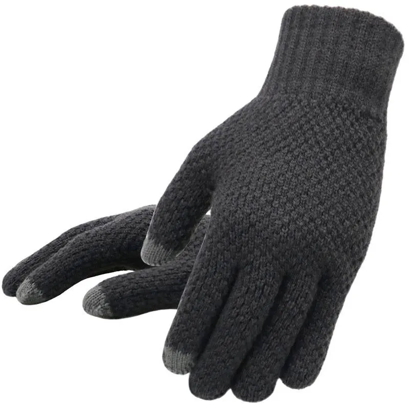 Glam™ Knitted Touch Screen Cashmere Wool Gloves