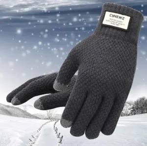 Glam™ Knitted Touch Screen Cashmere Wool Gloves