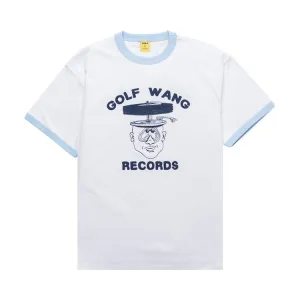 GOLF WANG Golf Wang Records Ringer Tee 'White/Blue', white