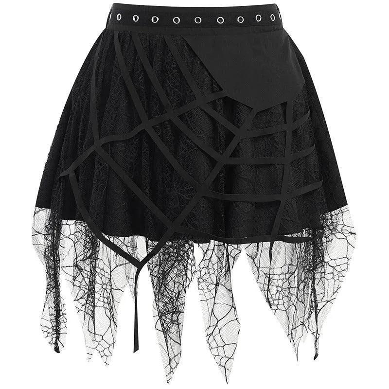 Gothic Lace Mini Skirt - Women's Fashion for Any Season