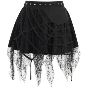 Gothic Lace Mini Skirt - Women's Fashion for Any Season