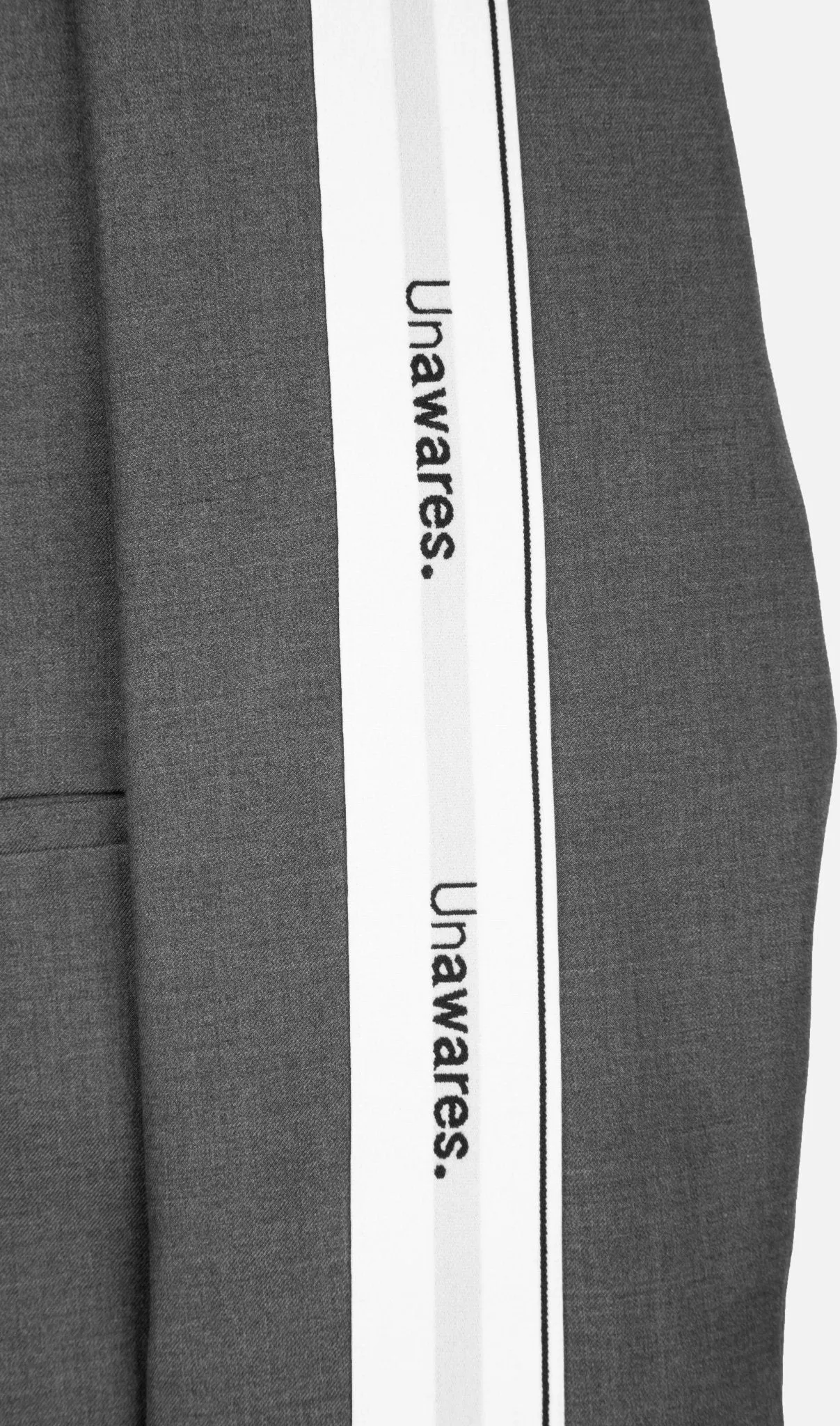 Grey Color Blocking Strap Single Breasted Suit