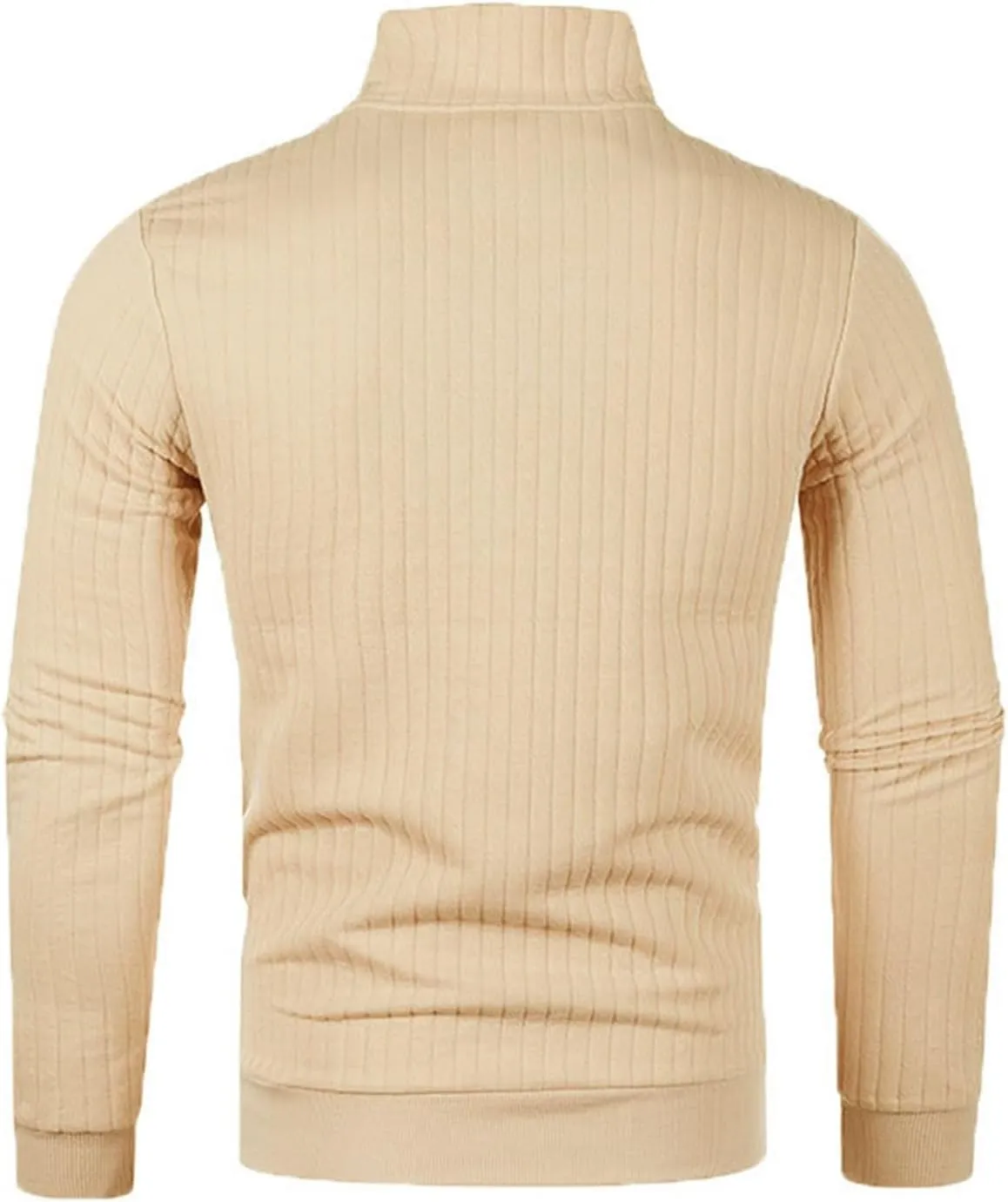 Half Zip Solid Quarter Zipper Sweater Casual Standing Collar Pullover Knitted Standing Collar Pullover Mens